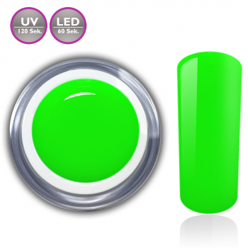 Dose green neon Glitzer UV-Gel